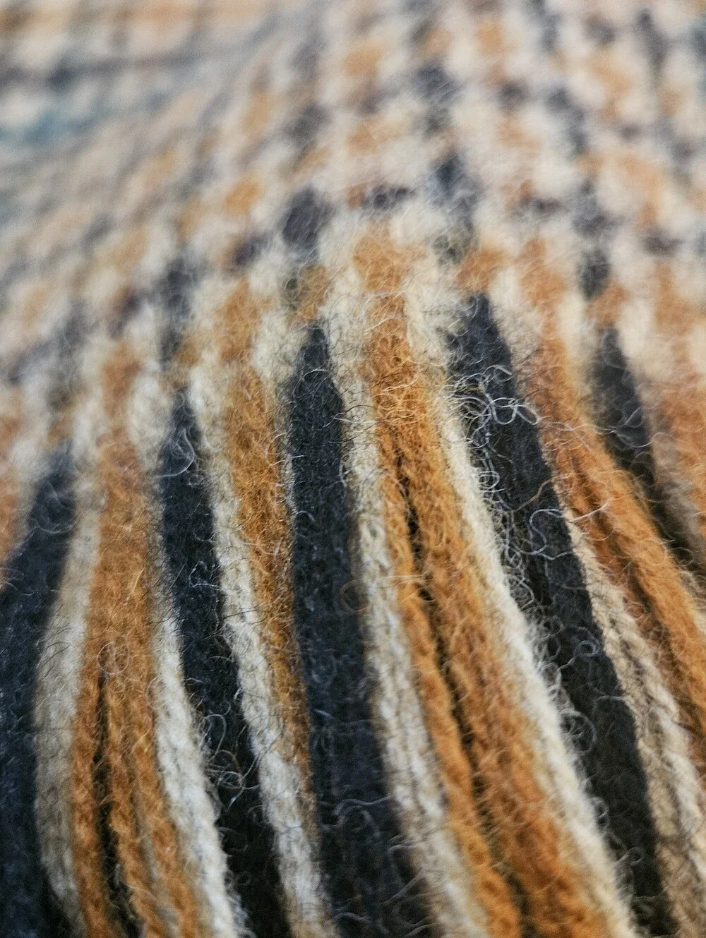 Vtg Glenfiddich Pure New Wool Plaid Fringed 54